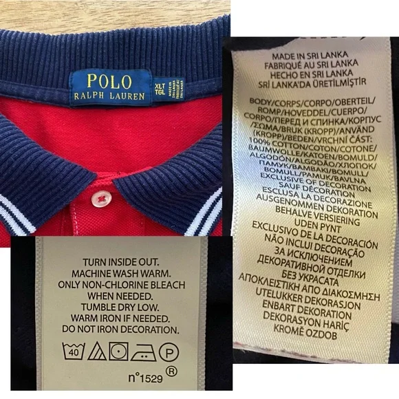 Polo Ralph Lauren Big&Tall Men’s Sz XLT Striped Mesh Crest/Big Pony Polo‎ Shirt